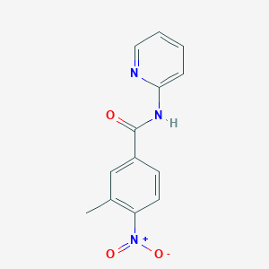 molecular formula C13H11N3O3 B5872386 3-methyl-4-nitro-N-pyridin-2-ylbenzamide 
