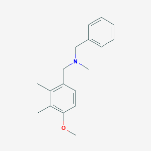 molecular formula C18H23NO B5872443 N-[(4-methoxy-2,3-dimethylphenyl)methyl]-N-methyl-1-phenylmethanamine 