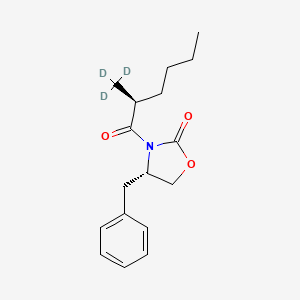 (4S,alphaS)-4-Benzyl-3-(alpha-methyl-1-oxohexyl)-2-oxazolidinone-d3
