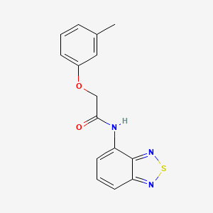 molecular formula C15H13N3O2S B5872556 N-(2,1,3-benzothiadiazol-4-yl)-2-(3-methylphenoxy)acetamide 