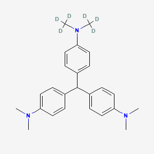 molecular formula C25H31N3 B587258 Leucocrystal Violet-d6 CAS No. 1173023-92-1