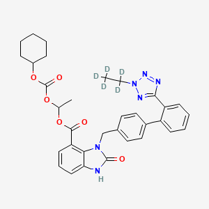 2-Desethoxy-2-hydroxy-2H-2-ethyl Candesartan Cilexetil-d5