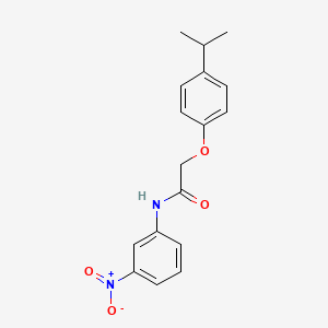 molecular formula C17H18N2O4 B5872701 N-(3-nitrophenyl)-2-(4-propan-2-ylphenoxy)acetamide 