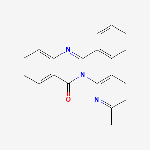 molecular formula C20H15N3O B5872794 3-(6-METHYL-2-PYRIDYL)-2-PHENYL-4(3H)-QUINAZOLINONE 