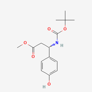 Methyl (3S)-3-[(tert-butoxycarbonyl)amino]-3-(4-hydroxyphenyl)propanoate