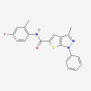 molecular formula C20H16FN3OS B5872910 N~5~-(4-FLUORO-2-METHYLPHENYL)-3-METHYL-1-PHENYL-1H-THIENO[2,3-C]PYRAZOLE-5-CARBOXAMIDE 