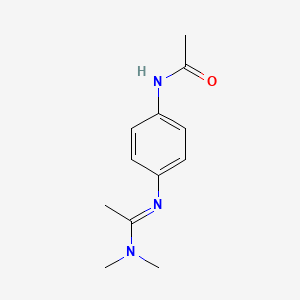 molecular formula C12H17N3O B587301 N'-(4-Acetylaminophenyl)-N,N-dimethylacetamidine CAS No. 1358054-66-6