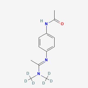 molecular formula C12H17N3O B587305 N'-(4-Acetylaminophenyl)-N,N-dimethylacetamidine-d6 