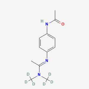 molecular formula C12H17N3O B587305 N'-(4-Acetylaminophenyl)-N,N-dimethylacetamidine-d6 CAS No. 1795137-54-0