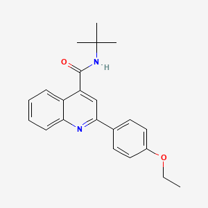 molecular formula C22H24N2O2 B5873071 N-tert-butyl-2-(4-ethoxyphenyl)quinoline-4-carboxamide 