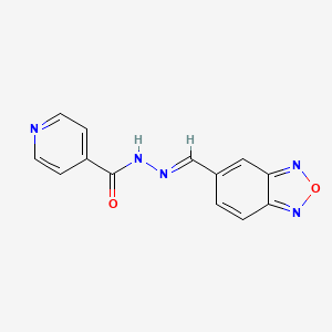 molecular formula C13H9N5O2 B5873083 N'-[(E)-2,1,3-BENZOXADIAZOL-5-YLMETHYLENE]ISONICOTINOHYDRAZIDE 