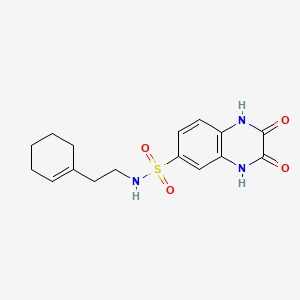 molecular formula C16H19N3O4S B5873124 N-[2-(cyclohex-1-en-1-yl)ethyl]-2,3-dioxo-1,2,3,4-tetrahydroquinoxaline-6-sulfonamide 
