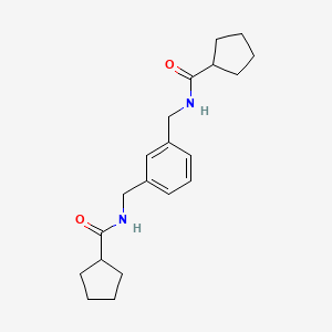molecular formula C20H28N2O2 B5873138 N-({3-[(CYCLOPENTYLFORMAMIDO)METHYL]PHENYL}METHYL)CYCLOPENTANECARBOXAMIDE 