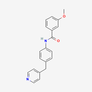 molecular formula C20H18N2O2 B5873157 3-methoxy-N-[4-(pyridin-4-ylmethyl)phenyl]benzamide 