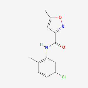 molecular formula C12H11ClN2O2 B5873235 N-(5-chloro-2-methylphenyl)-5-methyl-1,2-oxazole-3-carboxamide 