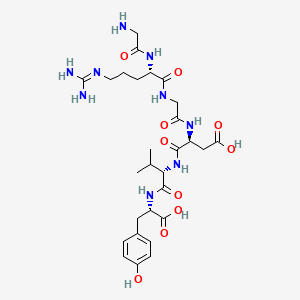 molecular formula C28H43N9O10 B587327 Glycyl-arginyl-glycyl-aspartyl-valyl-tyrosine CAS No. 147103-09-1