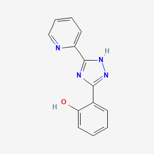 molecular formula C13H10N4O B5873348 2-(5-(pyridin-2-yl)-1H-1,2,4-triazol-3-yl)phenol 