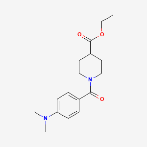 molecular formula C17H24N2O3 B5873384 ethyl 1-[4-(dimethylamino)benzoyl]piperidine-4-carboxylate 