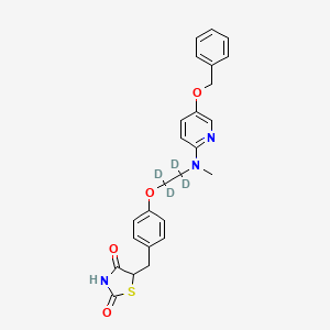 molecular formula C25H25N3O4S B587339 5-Benzyloxy Rosiglitazone-d4 