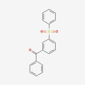 molecular formula C19H14O3S B5873713 [3-(benzenesulfonyl)phenyl]-phenylmethanone 