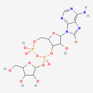 molecular formula C15H20BrN5O13P2 B587373 8-溴环状ADP-核糖 CAS No. 151898-26-9