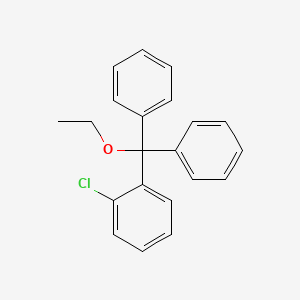 molecular formula C21H19ClO B587380 1-Chloro-2-(ethoxydiphenylmethyl)benzene CAS No. 717109-43-8