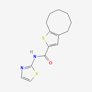 molecular formula C14H16N2OS2 B5873801 N-(13-THIAZOL-2-YL)-4H5H6H7H8H9H-CYCLOOCTA[B]THIOPHENE-2-CARBOXAMIDE 