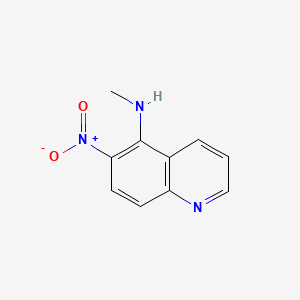 molecular formula C10H9N3O2 B587392 N-甲基-6-硝基喹啉-5-胺 CAS No. 103170-53-2