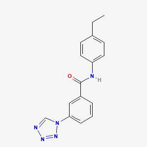 molecular formula C16H15N5O B5873928 N-(4-ETHYLPHENYL)-3-(1H-1,2,3,4-TETRAZOL-1-YL)BENZAMIDE 