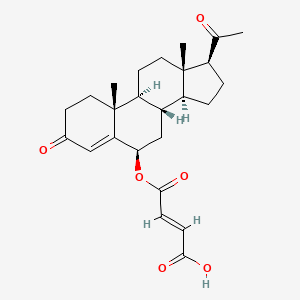 molecular formula C25H32O6 B587393 Progesterone 6-hemimaleate CAS No. 152881-19-1