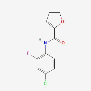 molecular formula C11H7ClFNO2 B5873951 N-(4-chloro-2-fluorophenyl)furan-2-carboxamide 