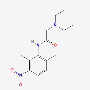 molecular formula C14H21N3O3 B587398 3-Nitro Lidocaine CAS No. 39942-49-9