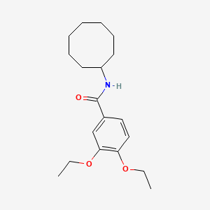 molecular formula C19H29NO3 B5874038 N-cyclooctyl-3,4-diethoxybenzamide 
