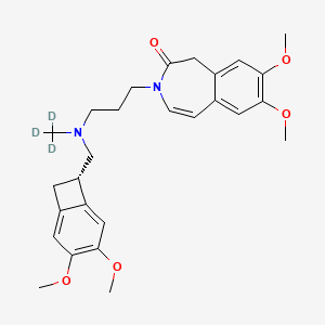 molecular formula C27H34N2O5 B587412 Dehydro Ivabradine-d3 CAS No. 1795787-01-7
