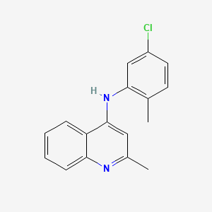 molecular formula C17H15ClN2 B5874134 N-(5-chloro-2-methylphenyl)-2-methylquinolin-4-amine 
