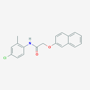 molecular formula C19H16ClNO2 B5874137 N-(4-chloro-2-methylphenyl)-2-naphthalen-2-yloxyacetamide 