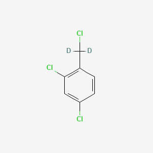 molecular formula C7H5Cl3 B587414 2,4-Dichlorobenzyl Chloride-d2 CAS No. 1246817-90-2