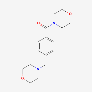 molecular formula C16H22N2O3 B5874156 Morpholin-4-yl-[4-(morpholin-4-ylmethyl)phenyl]methanone 