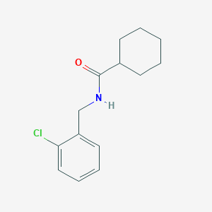 molecular formula C14H18ClNO B5874203 N-[(2-chlorophenyl)methyl]cyclohexanecarboxamide 