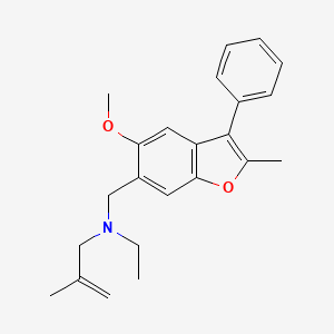 molecular formula C23H27NO2 B5874205 N-ethyl-N-[(5-methoxy-2-methyl-3-phenyl-1-benzofuran-6-yl)methyl]-2-methyl-2-propen-1-amine 