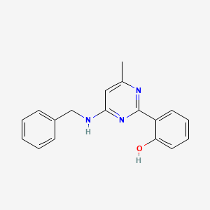 molecular formula C18H17N3O B5874213 2-[4-(Benzylamino)-6-methylpyrimidin-2-YL]phenol CAS No. 330981-97-0