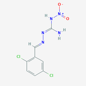 molecular formula C8H7Cl2N5O2 B5874277 2-[(E)-(2,5-dichlorophenyl)methylideneamino]-1-nitroguanidine 