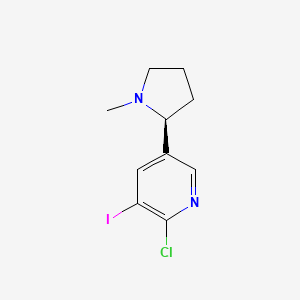 molecular formula C10H12ClIN2 B587440 (S)-6-Chloro-5-iodonicotine CAS No. 909193-59-5