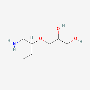 molecular formula C7H17NO3 B587441 3-((1-Aminobutan-2-yl)oxy)propane-1,2-diol CAS No. 152398-98-6
