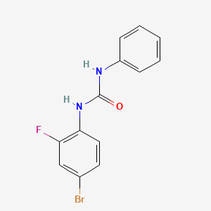 molecular formula C13H10BrFN2O B5874434 N-(4-bromo-2-fluorophenyl)-N'-phenylurea 