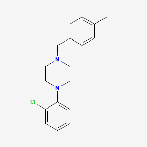 molecular formula C18H21ClN2 B5874473 1-(2-Chlorophenyl)-4-[(4-methylphenyl)methyl]piperazine 