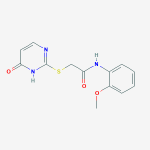molecular formula C13H13N3O3S B5874475 2-[(4-hydroxypyrimidin-2-yl)sulfanyl]-N-(2-methoxyphenyl)acetamide 
