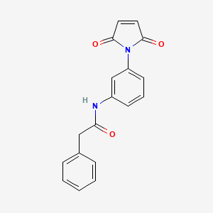 molecular formula C18H14N2O3 B5874514 N-[3-(2,5-dioxo-2,5-dihydro-1H-pyrrol-1-yl)phenyl]-2-phenylacetamide 