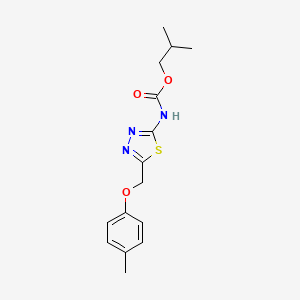 molecular formula C15H19N3O3S B5874536 isobutyl {5-[(4-methylphenoxy)methyl]-1,3,4-thiadiazol-2-yl}carbamate 