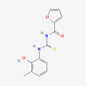 molecular formula C13H12N2O3S B5874586 N-[(2-hydroxy-3-methylphenyl)carbamothioyl]furan-2-carboxamide 